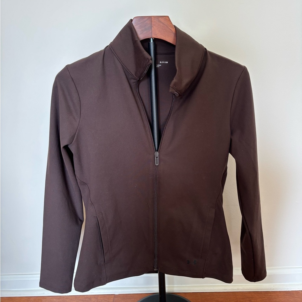 Under Armour Brown Zip Up jacket Women Small NWT